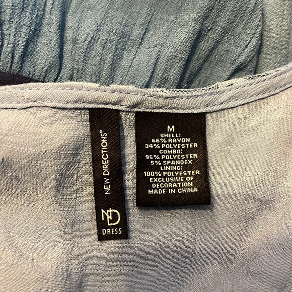 New Directions Color Block Sleeveless V-Neck Maxi, Sz. M. - Picture 7 of 11